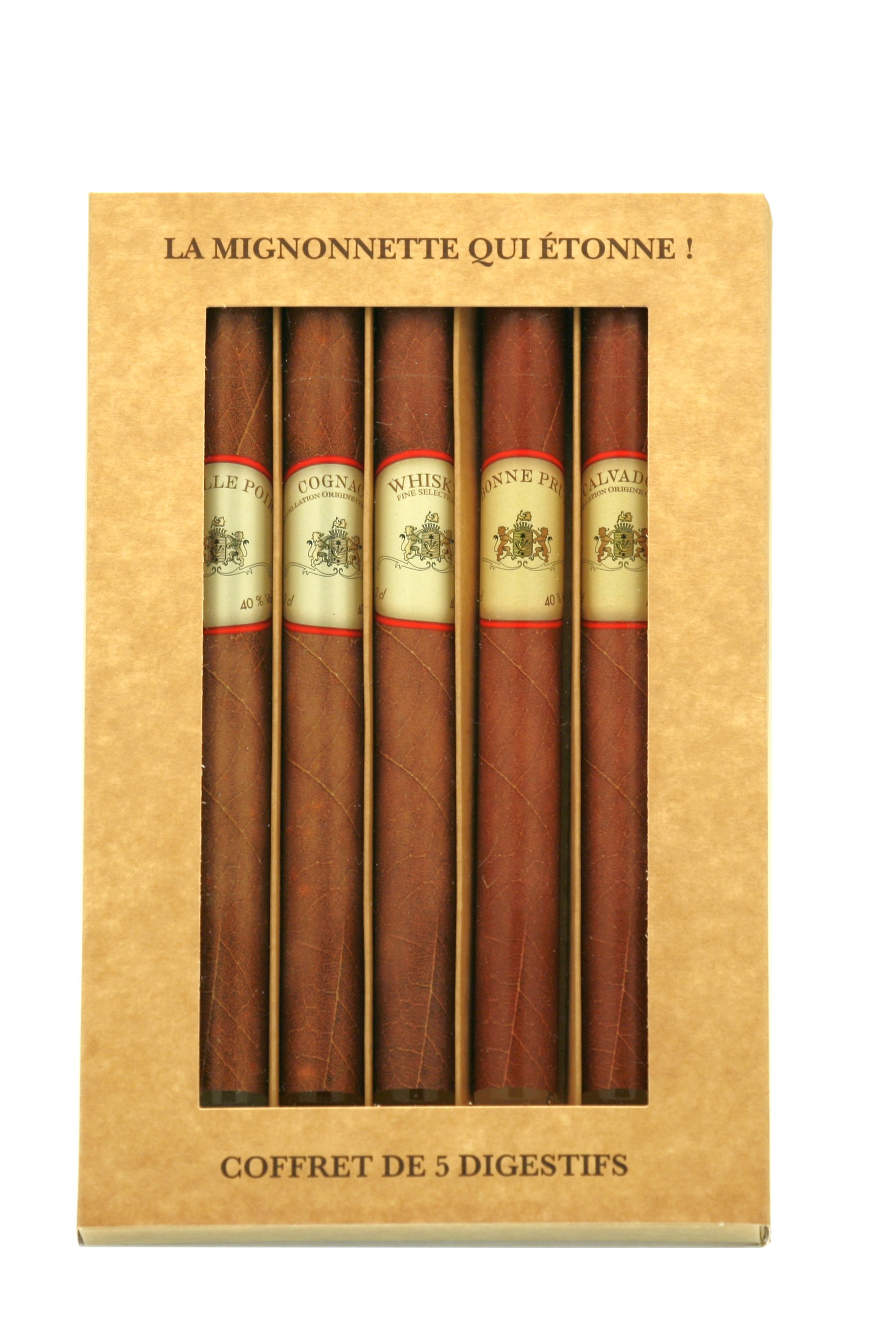 Coffret de 5 cigares assortis 5 x 3cl - Distillerie Paul Devoille